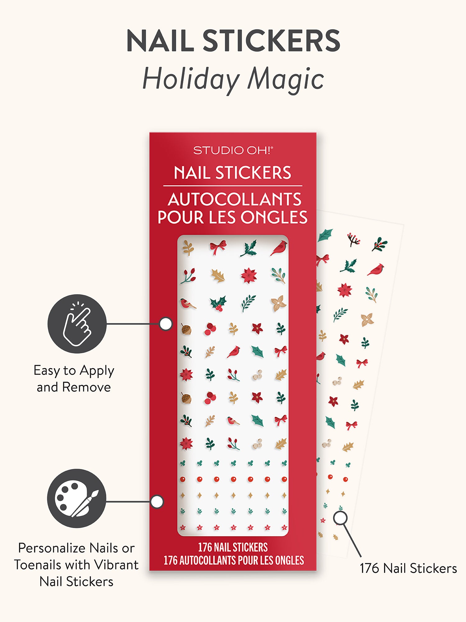 Holiday Magic Nail Stickers
