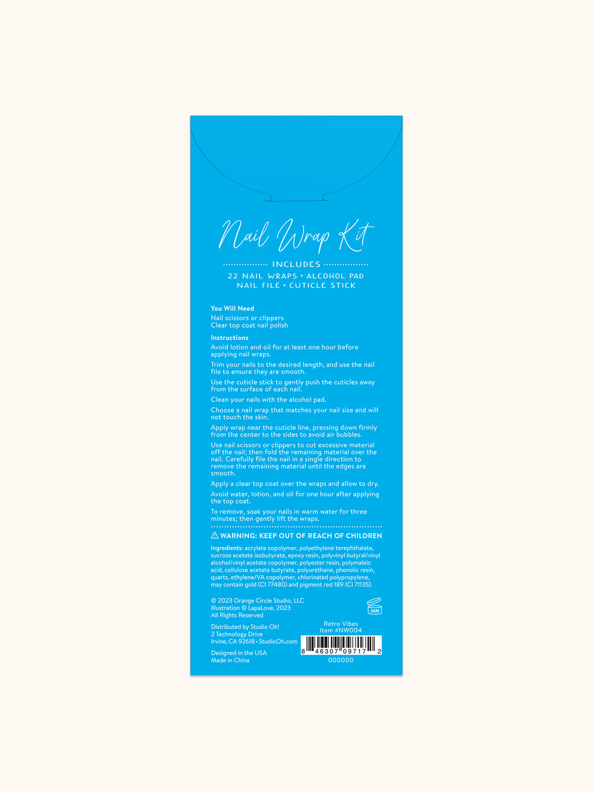 Retro Vibes Mani Nail Wrap Kit