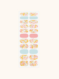 Retro Swirl Mani Nail Wrap Kit