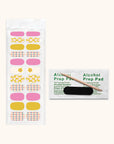 Crisscross Daisies Mani Nail Wrap Kit