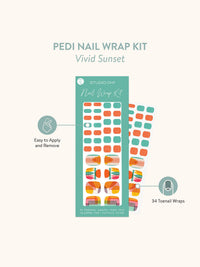 Vivid Sunset Pedi Nail Wrap Kit