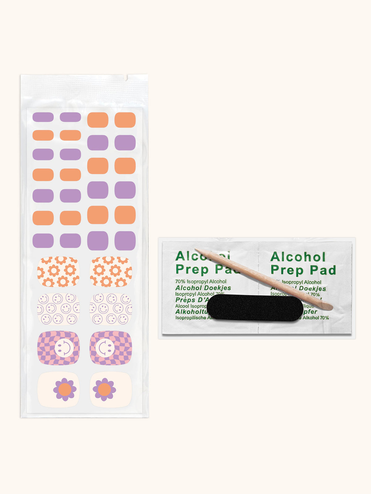 Groovy Days Pedi Nail Wrap Kit