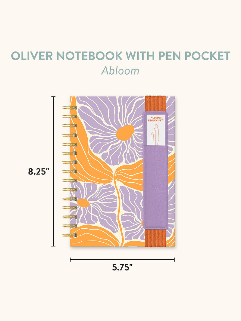 Abloom Oliver Notebook with Pen Pocket