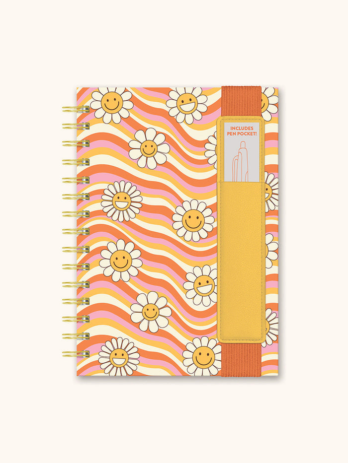 Waves of Melody Oliver Notebook with Pen Pocket