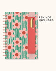 Reigning Flowers Oliver Notebook with Pen Pocket