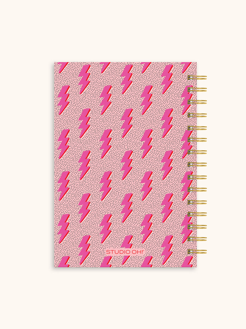 Charged Up Oliver Notebook with Pen Pocket