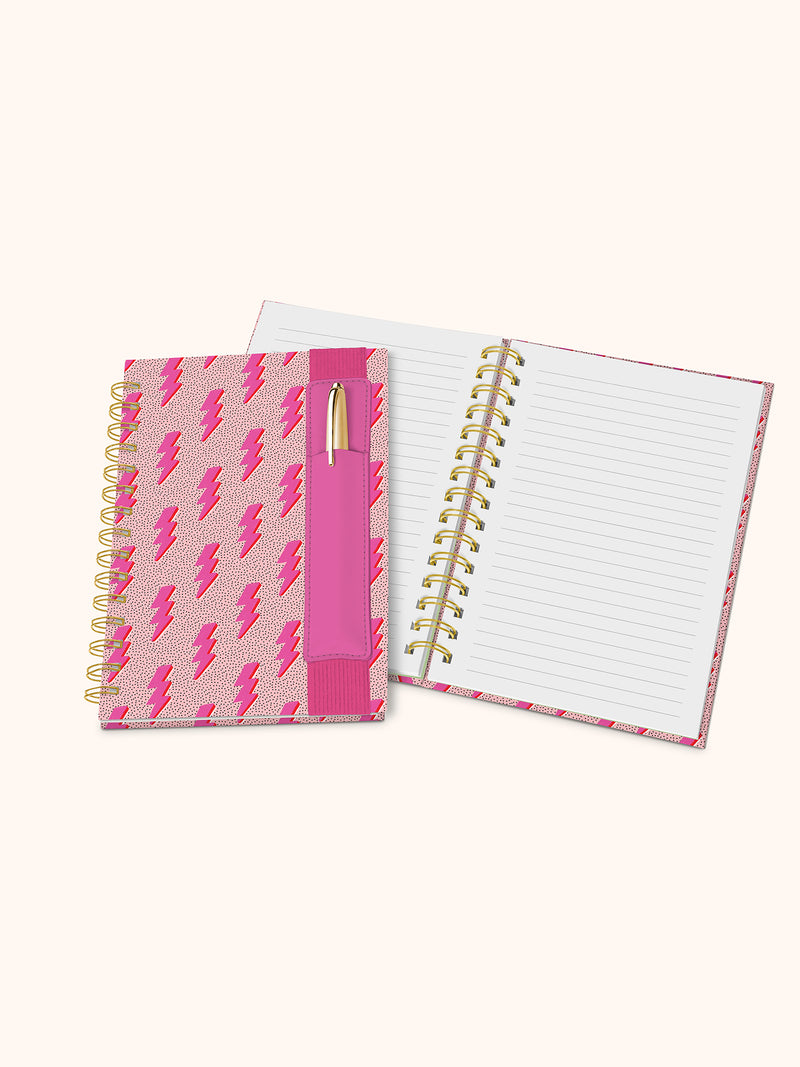 Charged Up Oliver Notebook with Pen Pocket