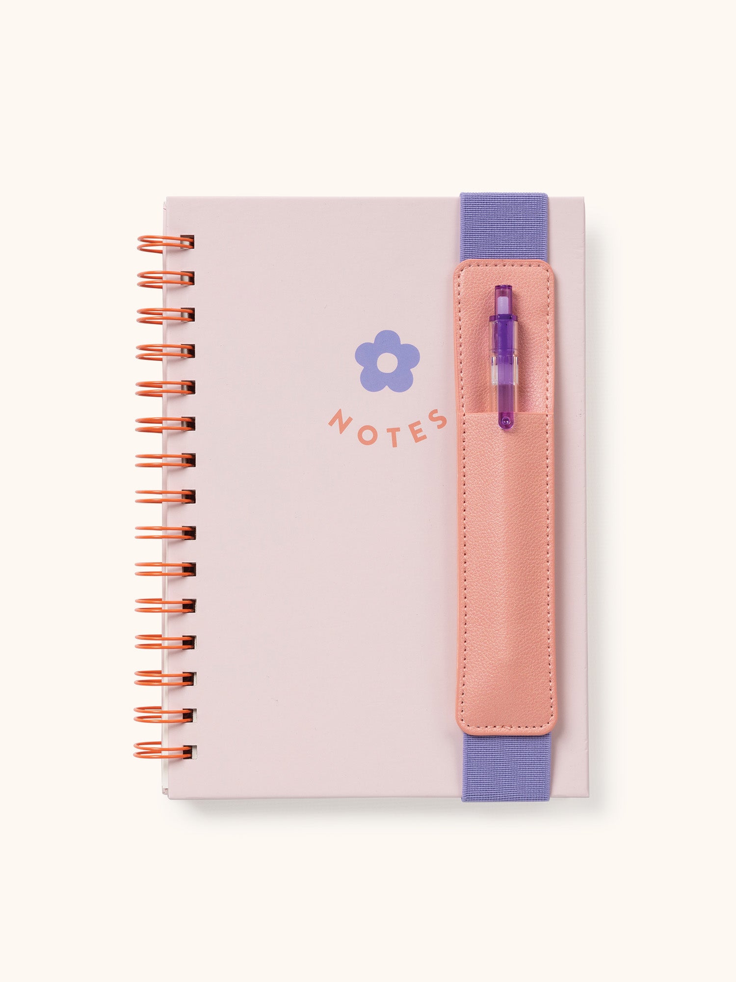 Pretty Posy Notes Oliver Notebook with Pen Pocket