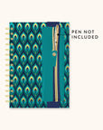Cascading Plumes Oliver Notebook with Pen Pocket