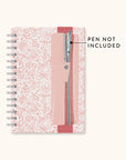 Blushing Blooms Oliver Notebook with Pen Pocket