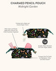 Midnight Garden Charmed Pencil Pouch