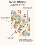 Autumn Bloom Guest Towels