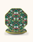Red Ribbon Christmas Die-Cut Paper Luncheon Plate