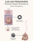 Pusheen Sweet Strawberry Car Air Freshener