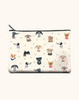 Doggone Cute Large Zippered Pouch