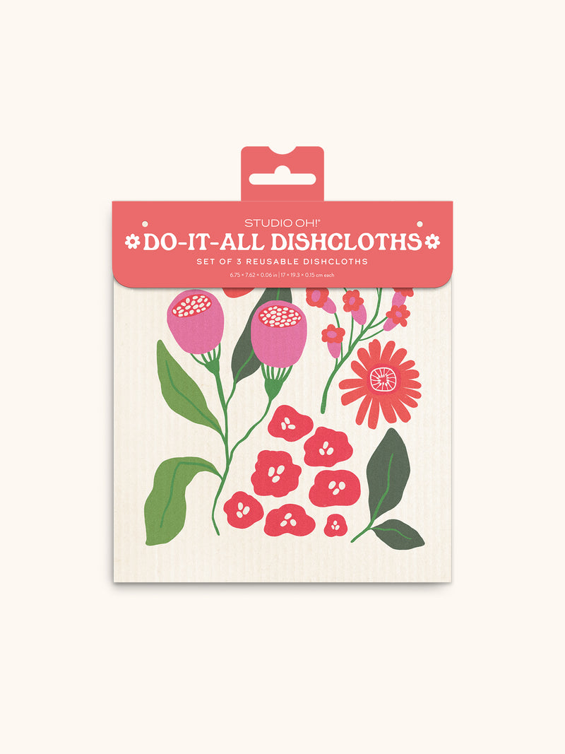 Botanical Bliss Do-It-All Dishcloths