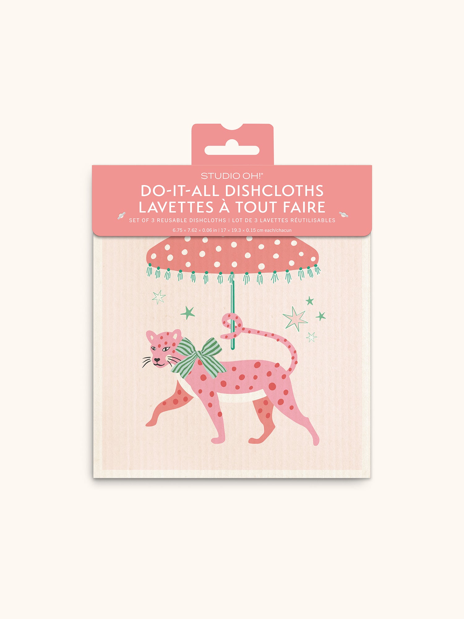 Leopard on Parade Do-It-All Dishcloths - Thumbnail 2