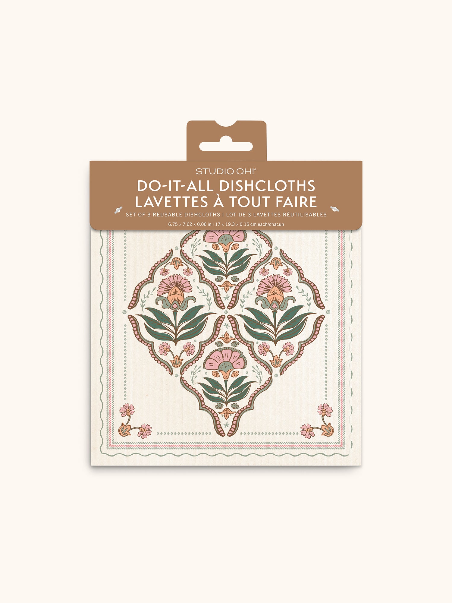 Floral Tapestry Do-It-All Dishcloths