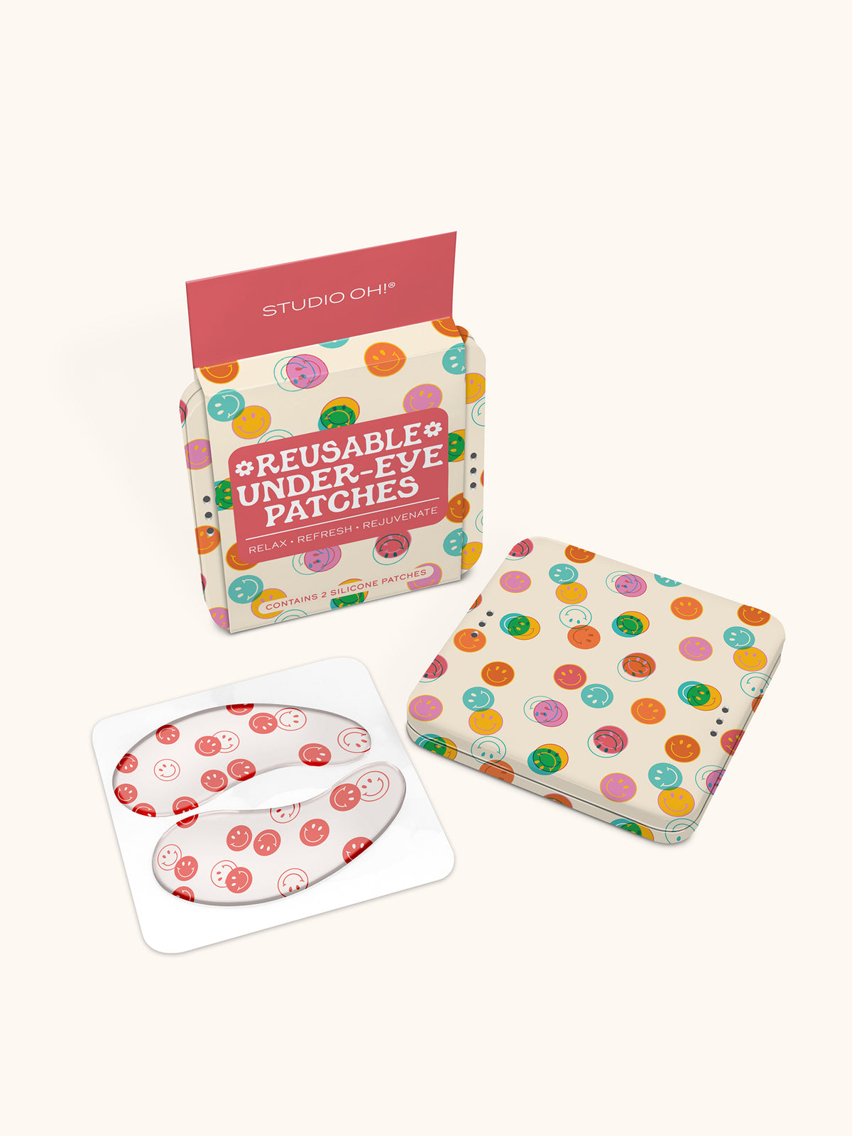 Happy Vibes Reusable Under-Eye Patches – Studio Oh!