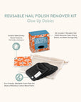 Glow Up Daisies Reusable Nail Polish Remover Kit