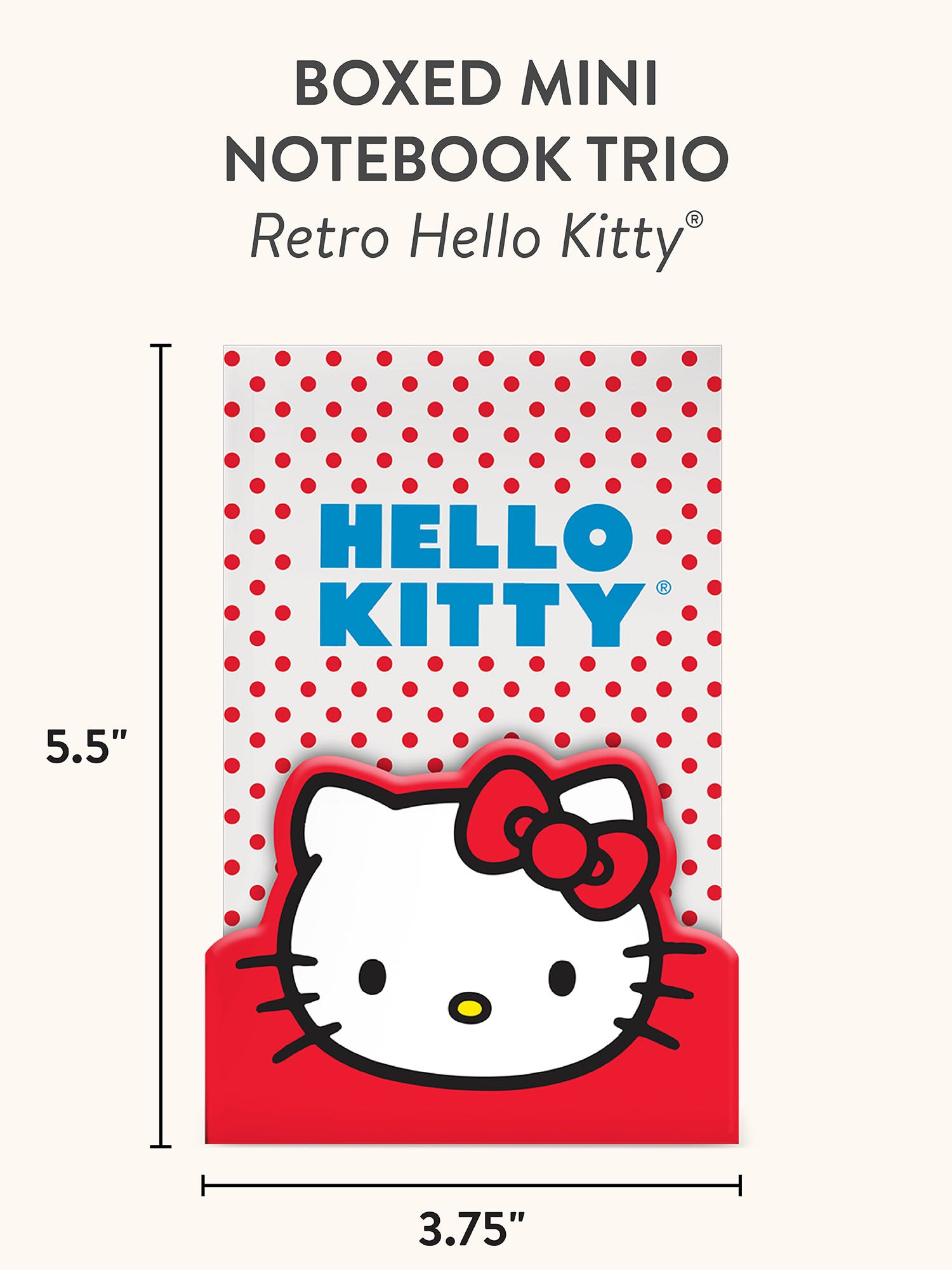Retro Hello Kitty Boxed Mini Notebook Trio – Studio Oh!