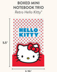 Retro Hello Kitty Boxed Mini Notebook Trio