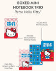 Retro Hello Kitty Boxed Mini Notebook Trio