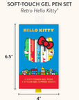 Retro Hello Kitty Soft-Touch Gel Pen Set