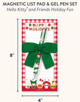 Hello Kitty and Friends Holiday Fun Magnetic List Pad & Gel Pen Set