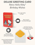 Retro Hello Kitty Birthday Wishes Deluxe Greeting Cards