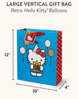 Retro Hello Kitty Balloons Large Gift Bag