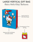 Retro Hello Kitty Balloons Large Gift Bag