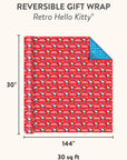 Retro Hello Kitty Reversible Gift Wrap