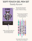 Sanrio Totally Kuromi Soft-Touch Gel Pen Set
