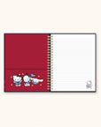 Hello Kitty and Friends Varsity Extra-Large Spiral Notebook with Pocket & Sticker Sheet