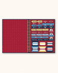 Hello Kitty and Friends Varsity Extra-Large Spiral Notebook with Pocket & Sticker Sheet