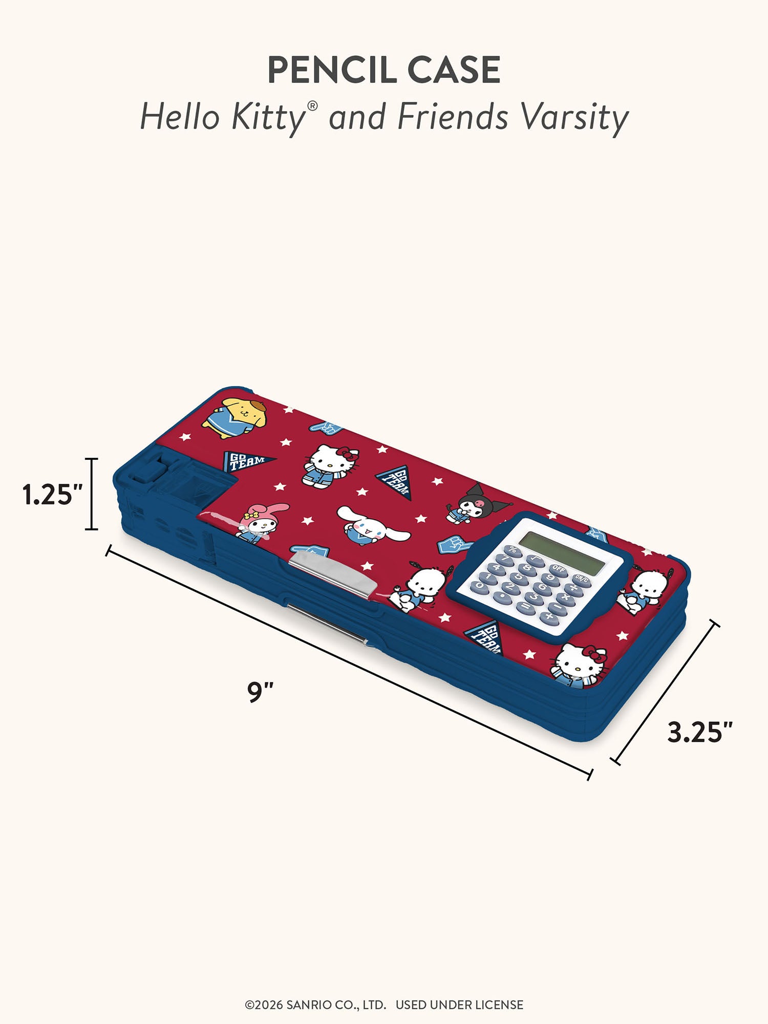 Hello Kitty and Friends Varsity Pencil Case