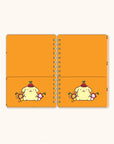 Sanrio Pompompurin Cherry Picnic Agatha Notebook with Pocket & Stickers