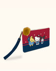 Hello Kitty and Friends Varsity Pencil Pouch with Wrist Strap & Decorative Pull