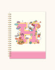 Hello Kitty College Letters Extra Large Spiral Notebook