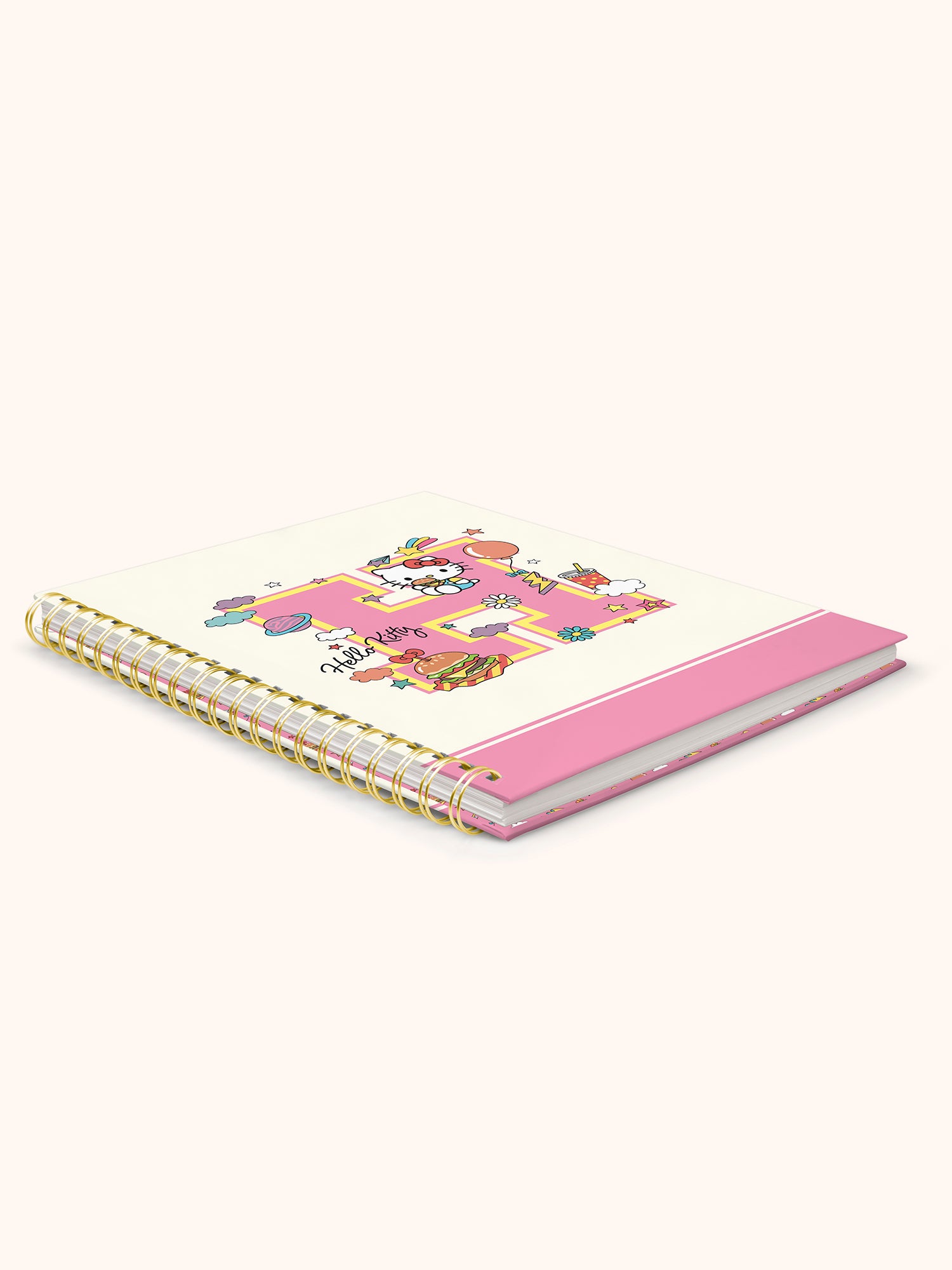 Hello Kitty Notebook - 7x9 Spiral Bound, 160 Lined Pages, 80lb Paper ...