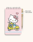 Hello Kitty Classic Pink Top-Spiral Notebook with Pen Loop