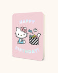 Hello Kitty Happy Birthday Pink Deluxe Greeting Card