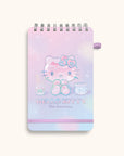 Hello Kitty 50th Anniversary Top-Spiral Notebook with Pocket & Pen Loop