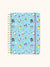 Hello Kitty and Friends College Letters Blue Undated Tri-Tab Planner