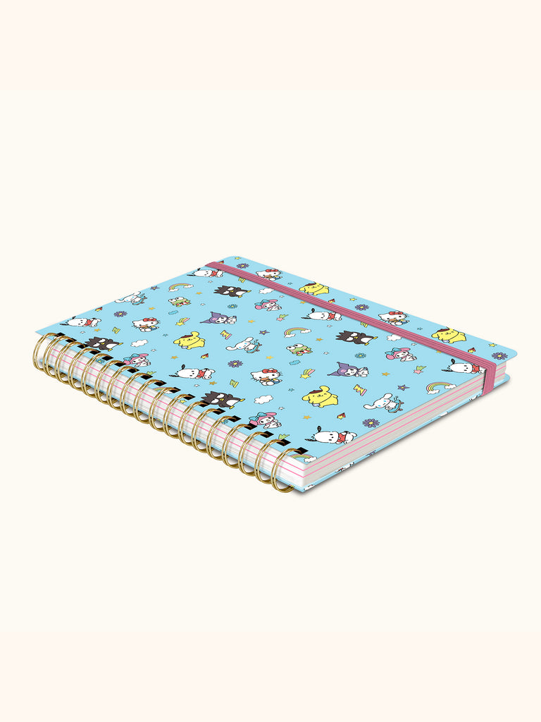 Hello Kitty and Friends College Letters Blue Undated Tri-Tab Planner ...