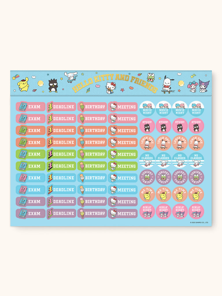 Hello Kitty and Friends College Letters Blue Weekly Desk Pad with Grom ...