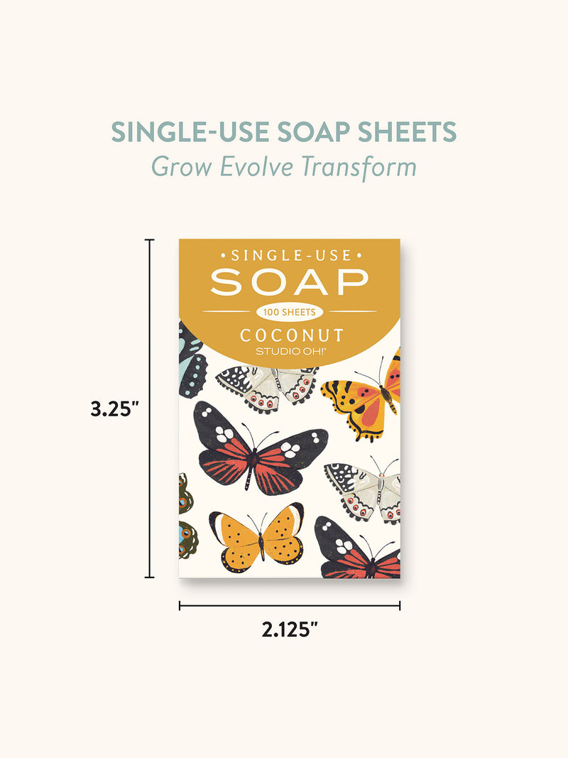 Grow Evolve Transform Single-Use Soap Sheets