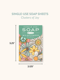 Clusters of Joy Single-Use Soap Sheets