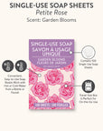 Petite Rose Single-Use Soap Sheets